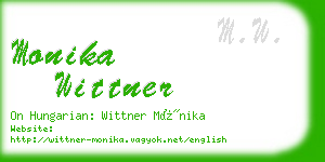 monika wittner business card